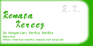 renata kerecz business card